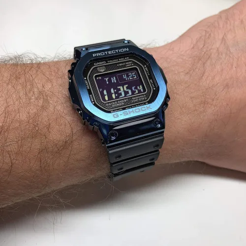 Vista 2 de Reloj Casio G-Shock Full Metal Digital Azul GMWB5000G-2 para hombre
