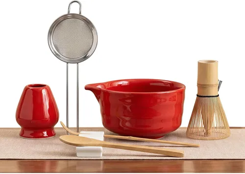 Vista 11 de YOLIFE Juego de batidor de matcha, kit de 7 piezas para ceremonia de té Verde Matcha