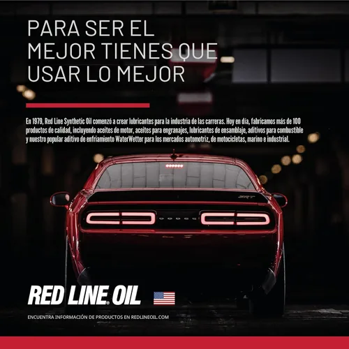 Vista 4 de Lubricante Red Line 50204 MTL 70 W-80 GL-4 para transmisión manual y caja de cambios