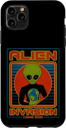 Vista 31 de Funda para iPhone 13 Pro Max Alien Invasion 1984 Tech Noir Distopía