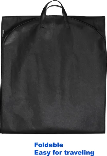 Vista 4 de Simple Houseware - Bolsa resistente para ropa, de 60 pulgadas con bolsillo para trajes, esmóquines, vestidos y abrigos.