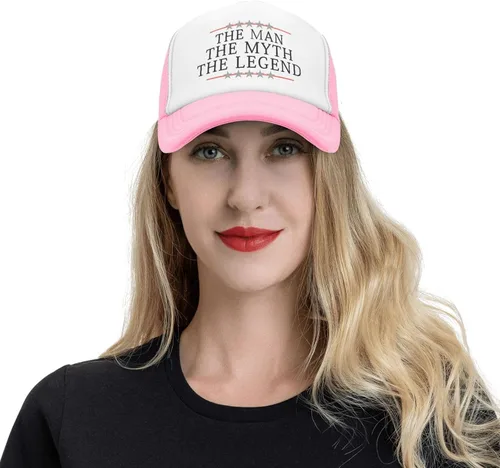 Vista 6 de Trucker Hat Men Weddings Officiant Marriage Snapback Cap Man Myth Legend Officiant Mesh Trucker