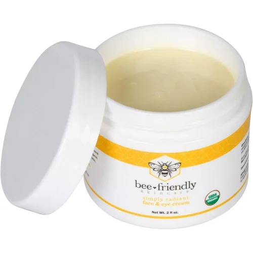 Vista 6 de Crema para rostro y ojos Beefriendly 100% todo natural, 85% hidratante orgánico, todo en una, crema para cara, ojos, cuello, escote, 2 oz