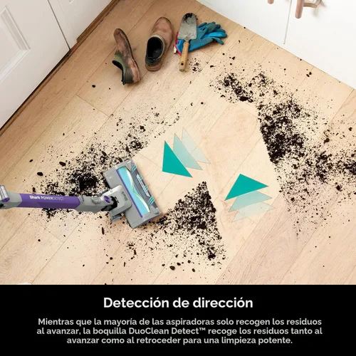 Vista 5 de Shark PowerDetect - Aspiradora inalámbrica de mano, potente succión, filtración HEPA, autonomía de 70 minutos, para alfombras y suelos duros