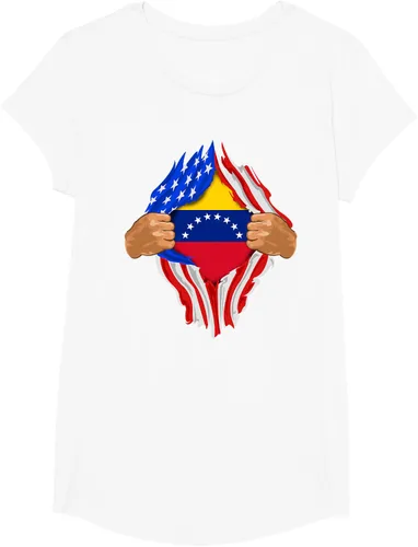 Vista 26 de Camiseta Venezuelan Blood Inside Me Regalo de la bandera de Venezuela, Blanco