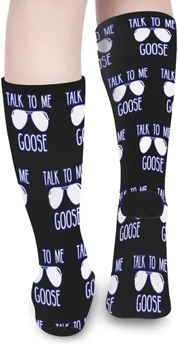 Vista 4 de Talk To Me Goose - Calcetines deportivos cálidos para adolescentes y adultos