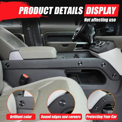 Vista 6 de Cubierta decorativa de tornillo para accesorios Land Rover Defender 2020-2023, 8 piezas de aleación de aluminio para protección de tornillos
