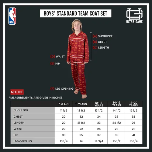 Vista 6 de Ultra Game NCAA - Conjunto de pijama de 2 piezas para niños