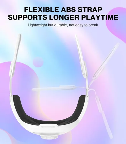 Vista 6 de MoKo Head Strap for Meta Quest 3, Accessories Compatible with Oculus Quest 3 with Adjustable Elite Strap Replacement for Enhanced Comfort Support