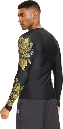 Vista 5 de Wildbreath Camiseta de compresión UPF 50+ para hombre, manga larga, protección solar UV, secado rápido, ajuste de rendimiento