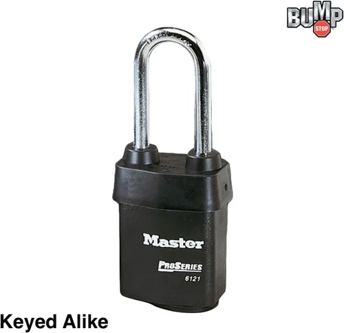 Vista 2 de Master Lock - Un (1) candado de alta seguridad serie Pro 6121NKALJ con tecnología BumpStop