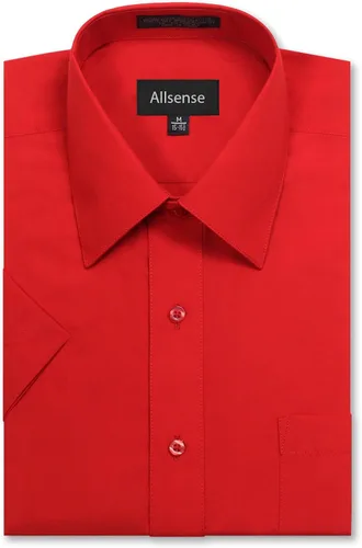 Vista 13 de Allsense Camisa de vestir de manga corta de ajuste regular para hombre
