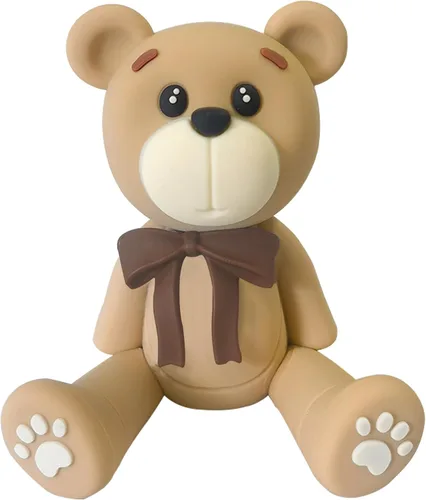 Vista 8 de Decoración 3D para tartas de oso para decoración de tartas de oso para niños y niñas, baby shower, suministros de fiesta de cumpleaños (azul)