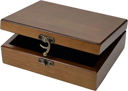 Vista 15 de WE Games Old World Wooden Keepsake Box Teñido en negro