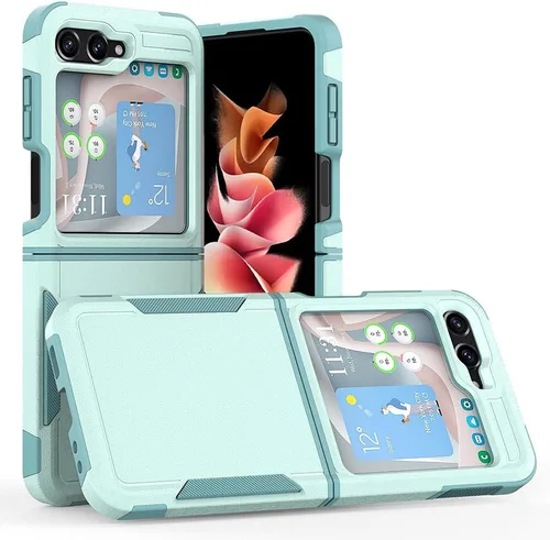 Vista 54 de Funda WOGROO para Samsung Galaxy Z Fold 4 - Funda protectora para teléfono a prueba de golpes, duradera, negra