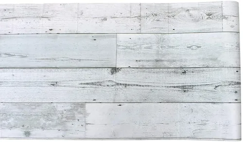 Vista 2 de PoetryHome Autoadhesivo decorativo Shiplap papel de pared de madera revestimiento revestimiento de cocina cocina muebles muebles etiqueta 17.7 x 117