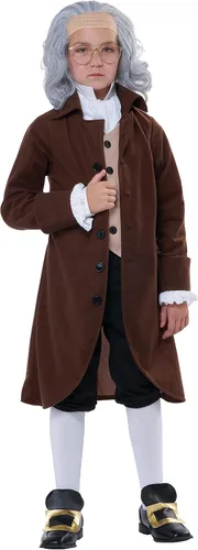 Vista 4 de Disfraz de Benjamin Franklin para niños