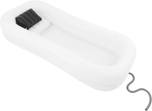 Vista 8 de Inflatable Bathtub for Adults,Portable Bed Bath Tub for Elderly&Disabled (A)