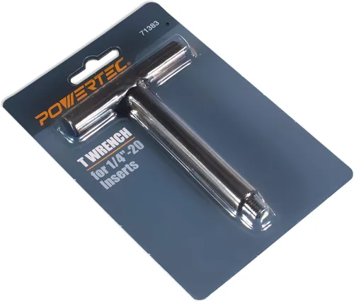 Vista 2 de POWERTEC 71383 T-Wrench Herramienta de instalación de inserción roscada 1/4 20 con mango en forma de T