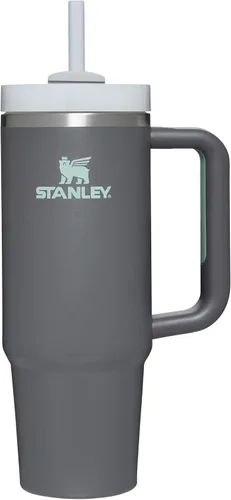 Vista 193 de STANLEY Quencher H2.0 Vaso Térmico con Asa y Pajita 64 oz Tapa Flowstate de 3 Posiciones Gran Capacidad para Viajes y Deportes Vaso de Acero