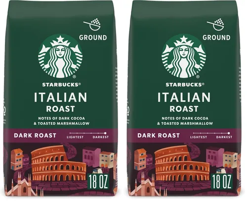 Vista 33 de Starbucks Café de tierra asado oscuro asado francés, bolsa de 28 onzas Café molido 100% arábigo; tostado francés tostado oscuro; 1 bolsa, 28 onzas