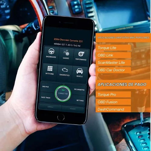 Vista 3 de Lector inalámbrico de códigos OBD2 para autos KOBRA. Herramienta lectora [versión mejorada] se conecta a través de Wifi con cualquier dispositivo