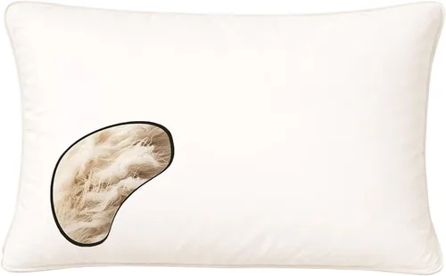 Vista 3 de ORGANIC TEXTILES Almohada natural Kapok con funda de algodón orgánico, (tamaño infantil), certificado GOTS, loft ajustable, refrescante