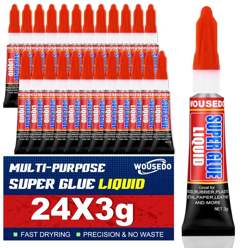 Vista 14 de 12 x 0.11 oz Super Glue líquido, pegamento de cianoacrilato multiusos