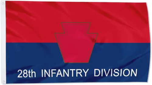 Vista 8 de Fyon Bandera militar de la 34ª división de infantería del ejército de 3 x 5 pies con 2 ojales de latón