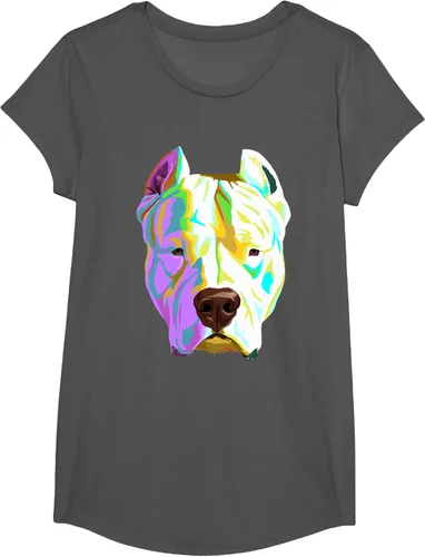 Vista 34 de Colorida camiseta Dogo Argentino, Negro, S