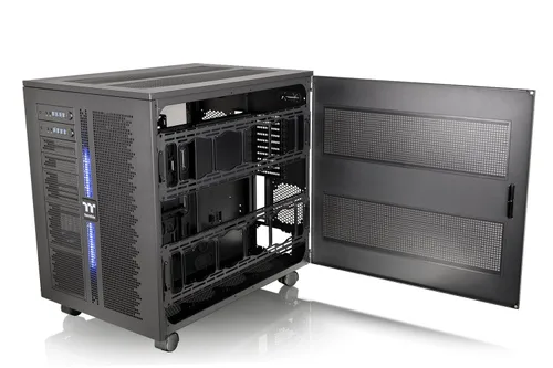 Vista 3 de Thermaltake Core W200 Capaz de sistema dual, refrigeración por agua extrema, XL-ATX, completamente modular/desmontable, certificada Tt, caja