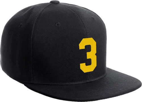 Vista 185 de Número de equipo modificado para requisitos particulares del jugador del color del sombrero del Snapback de la visera plana clásica de la visera