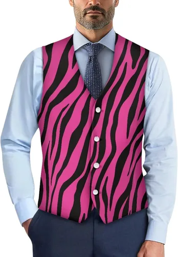 Vista 26 de TODIYADDU Chaleco de cuello en V para hombre, chaquetas de traje sin mangas Maple Leaf