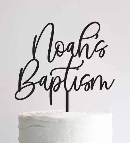 Vista 3 de Decoración Personalizada para Tarta de Cumpleaños/Decoración de Script Personalizada para Tarta de Cumpleaños y Fiesta/Decoración Personalizable