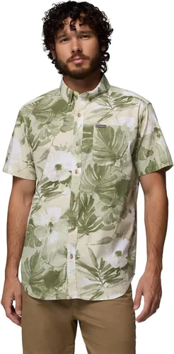 Vista 37 de Columbia - Camisa de manga corta para hombre Rapid Rivers con estampado, con cómodo elástico Colegial Navy Outback