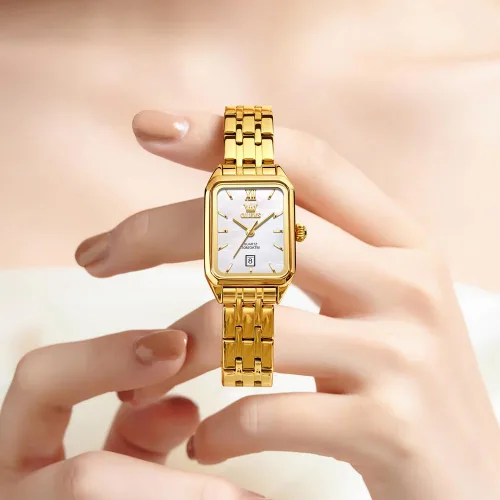 Vista 3 de OLEVS Women Watches Business Dress Square Female Watches for Ladies Stainless Steel Waterproof Luminous Wrist Watch for Women