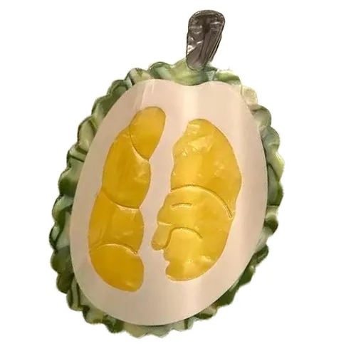 Vista 13 de Pinzas de garra de manzana, pinzas de pelo de melocotón jugoso, pinzas de pelo de frutas, pinzas de pelo de acetato para mujeres, pinzas pequeñas