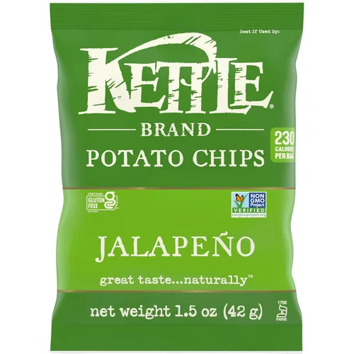 Vista 67 de Kettle Brand Papas Fritas, Backyard Barbeque Kettle Chips, Bolsa de Aperitivos, 1.5 Oz