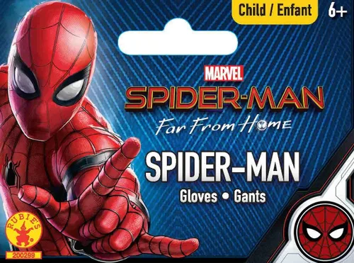 Vista 2 de Rubie's Marvel Spider-Man Far from Home - Guantes para disfraz infantil de Spider-Man