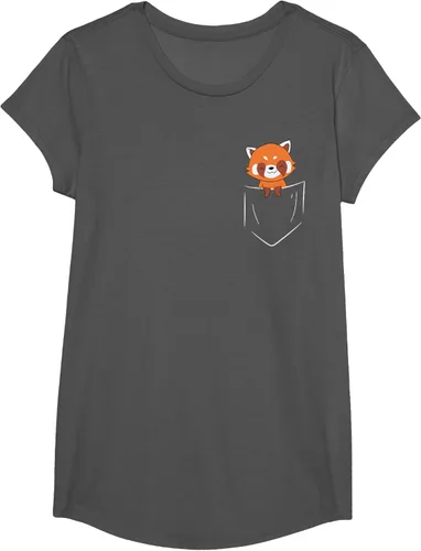 Vista 37 de Funny Red Panda In Pocket - Camiseta con bolsillo, Negro, S