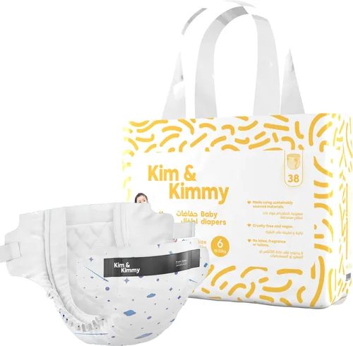 Vista 10 de Kim & Kimmy Pañales ecológicos, talla 2, 9-18 libras, 72 pañales – Protección contra fugas de 12 horas, sin erupciones, hipoalergénicos, ultrasuaves