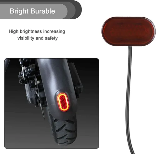 Vista 6 de FEC tech GLDYTIMES - Lámpara de freno trasera de repuesto para Xiaomi m365 Scooter eléctrico plegable E-Scooter piezas de repuesto