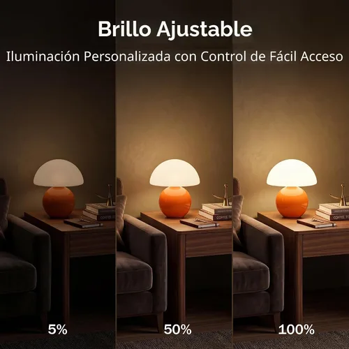 Vista 7 de Dawnwake Lámpara de Mesa con Forma de Hongo para Dormitorio, Lámparas Pequeñas de Escritorio para Mesita de Noche para Mesas de Noche de Sala