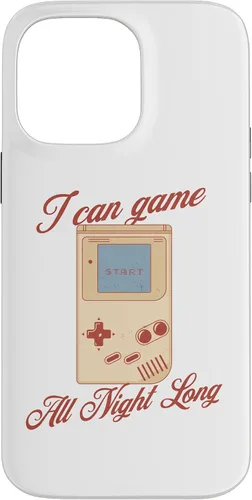 Vista 21 de I Can Game All Night Long Retro Handheld Gamer Case for iPhone 16