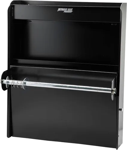 Vista 4 de Extreme Max 5001.6337 Gabinete de almacenamiento de aluminio para estación de trabajo con bandeja de trabajo abatible y organizador de toallas