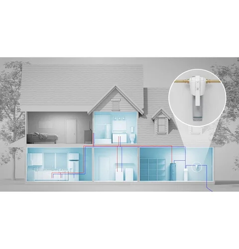 Vista 2 de GE Sistema de filtro de agua Smart Home + filtro de repuesto prémium (FTHLM) Sistema de filtración de agua que reduce el plomo, el olor y más