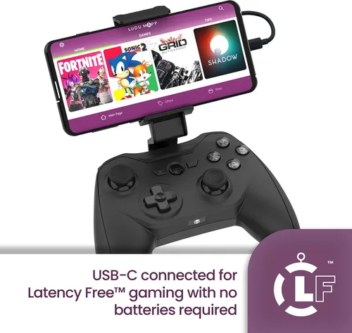 Vista 2 de Rotor Riot RENEWED - Controlador de gamepad móvil para Android controlador con cable sin latencia con L3 R3 almohadilla D mejorada de 8 vías