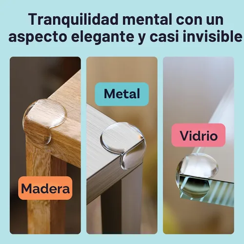 Vista 3 de Protector de esquinas para bebés, protectores de esquinas, protector de esquinas de muebles y parachoques de seguridad para bordes - Amortiguador a