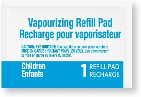 Vista 5 de Vaporizador enchufable sin agua Kids Relief + 5 almohadillas de recambio calmantes sin medicación de lavanda, mentol y eucalipto, 1 unidad