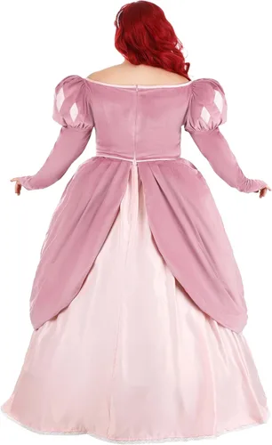 Vista 7 de Disfraz de Ariel para mujer, talla grande, color rosa